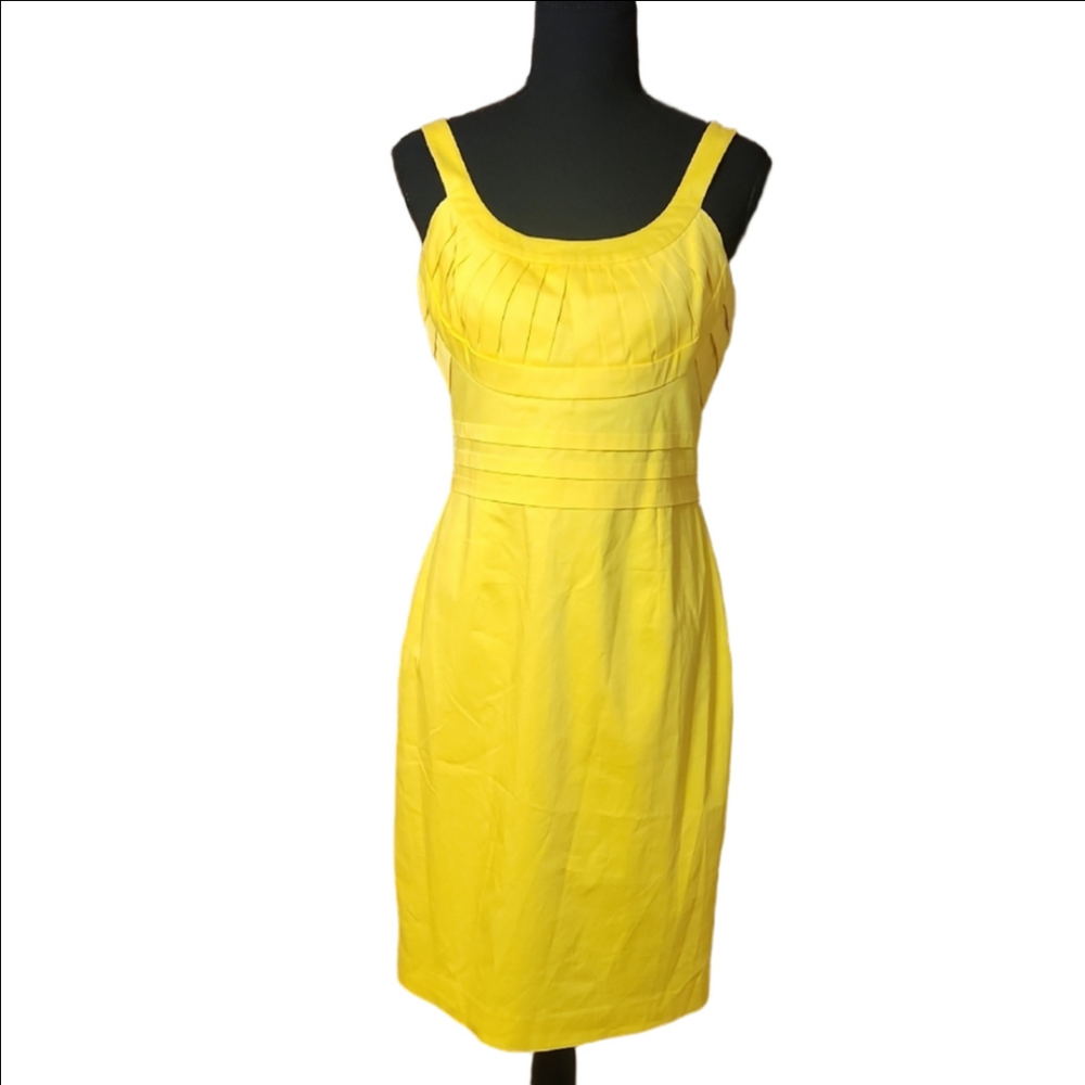 Calvin Klein Yellow Cocktail Dress, Size 6
